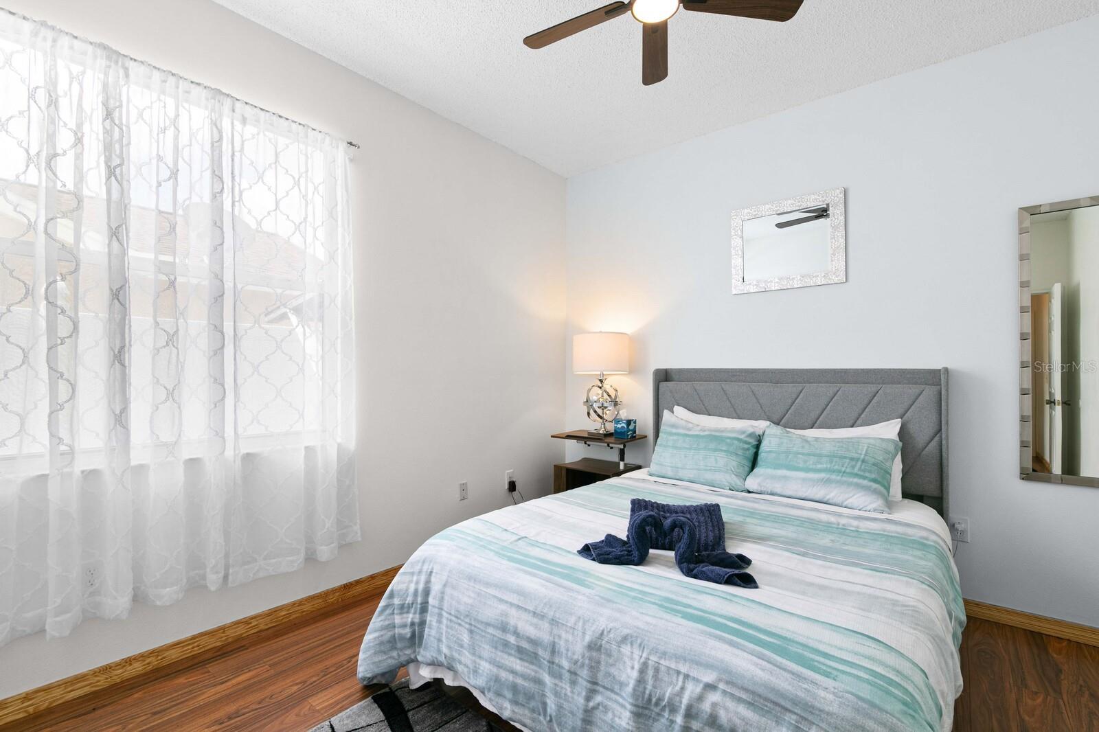 Guest Bedroom 3 w/New High-Grade Laminate Flooring.