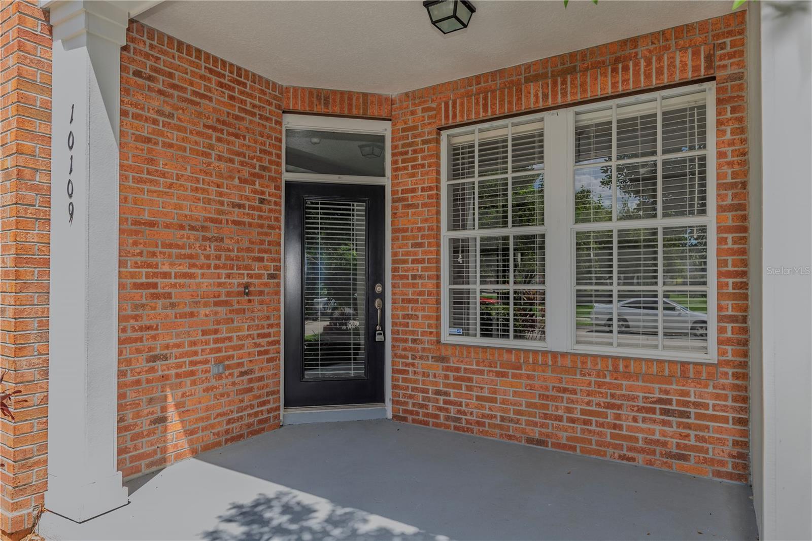 Covered front porch.