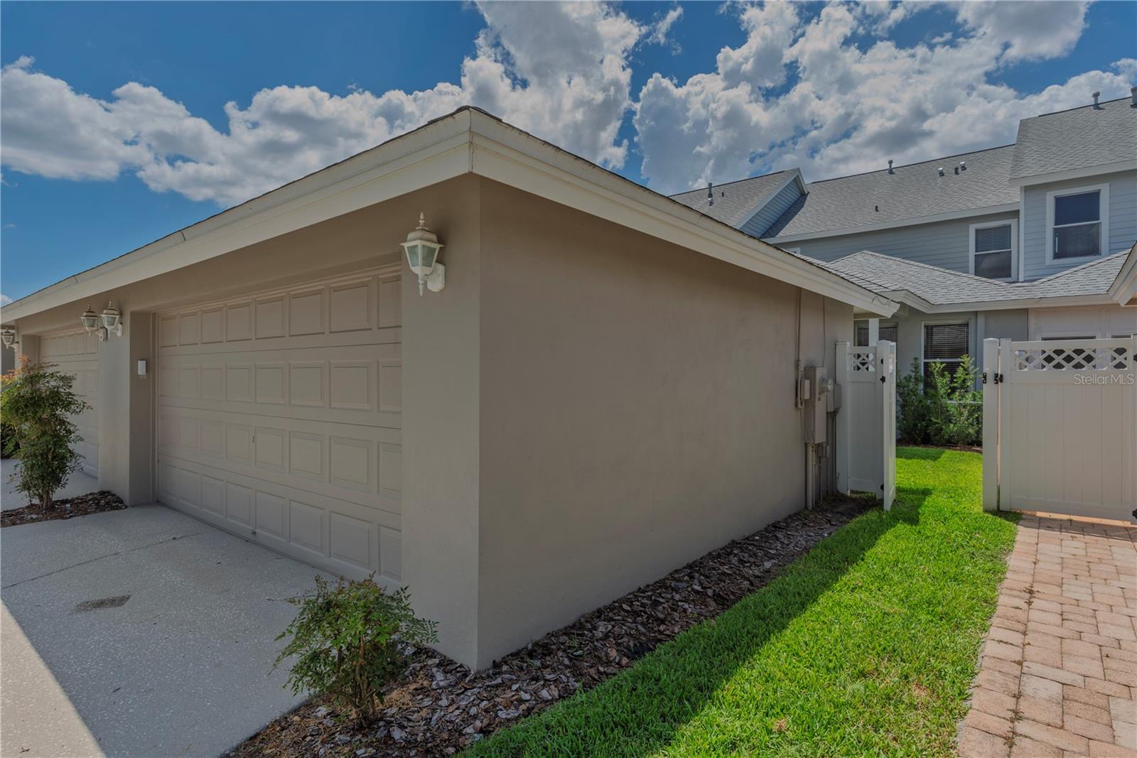 Detached 2-car garage.