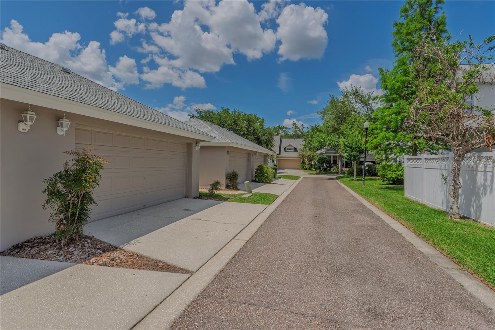 Back alley to detached garage.