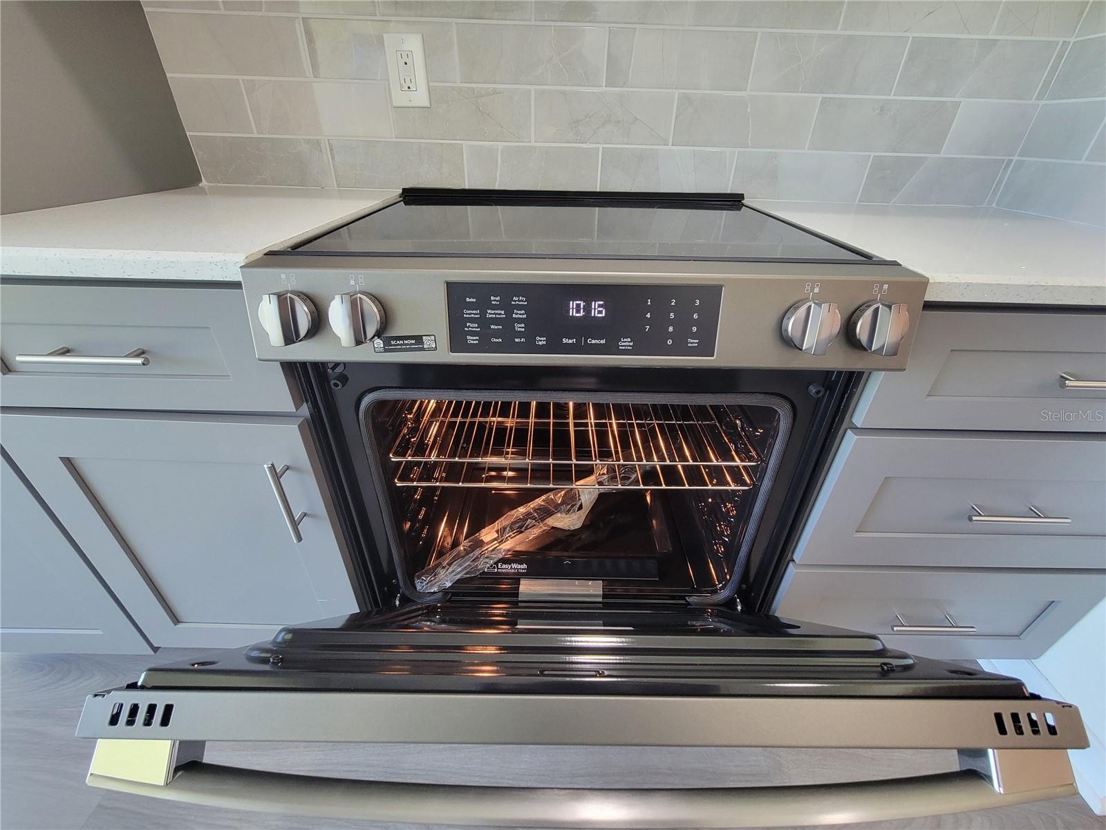Your brand new GE range with air fryer