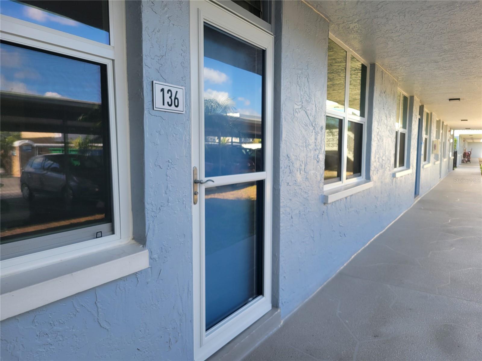 New front and storm doors. Impact windows.