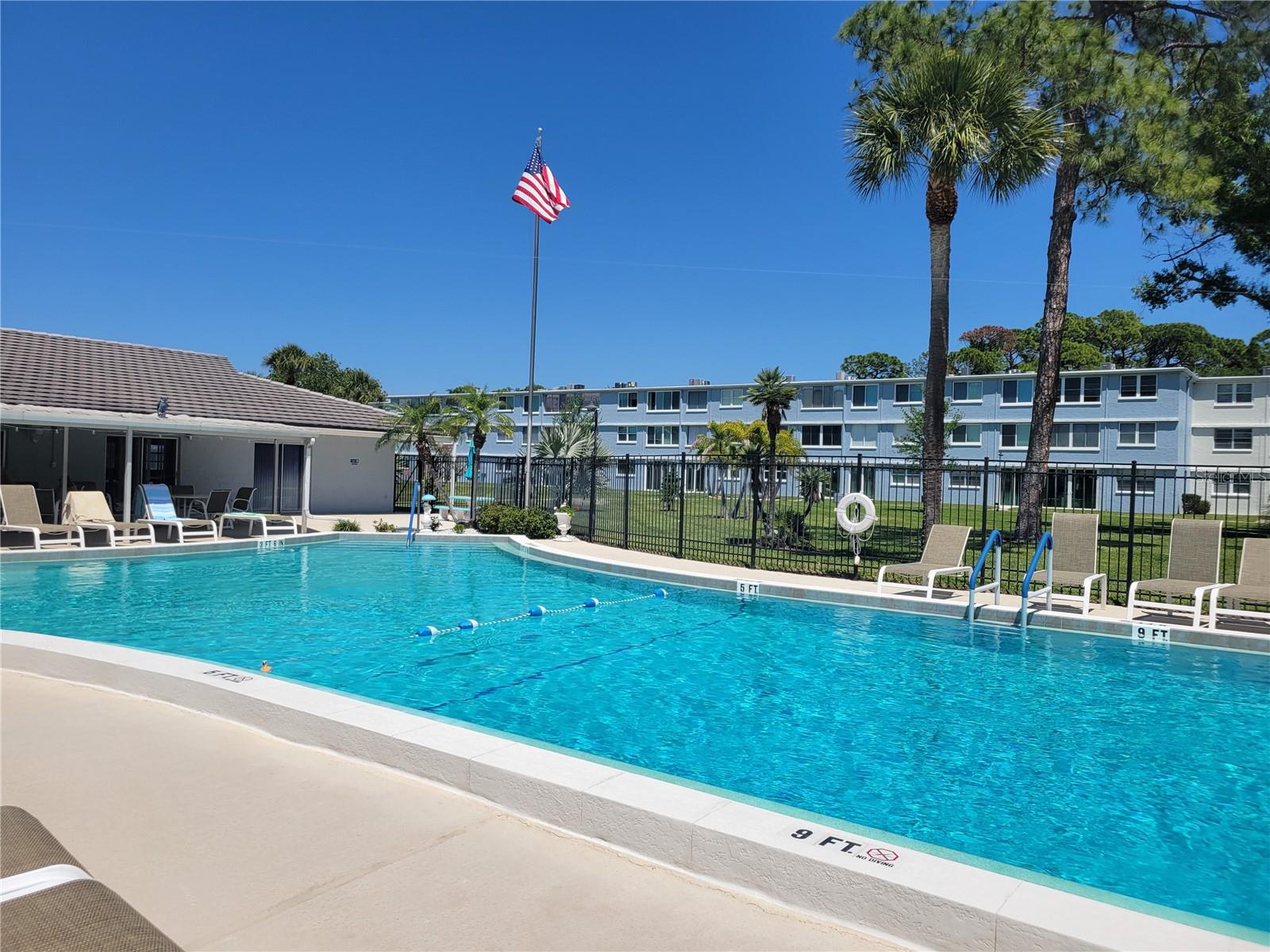 Heated pool and community clubhouse