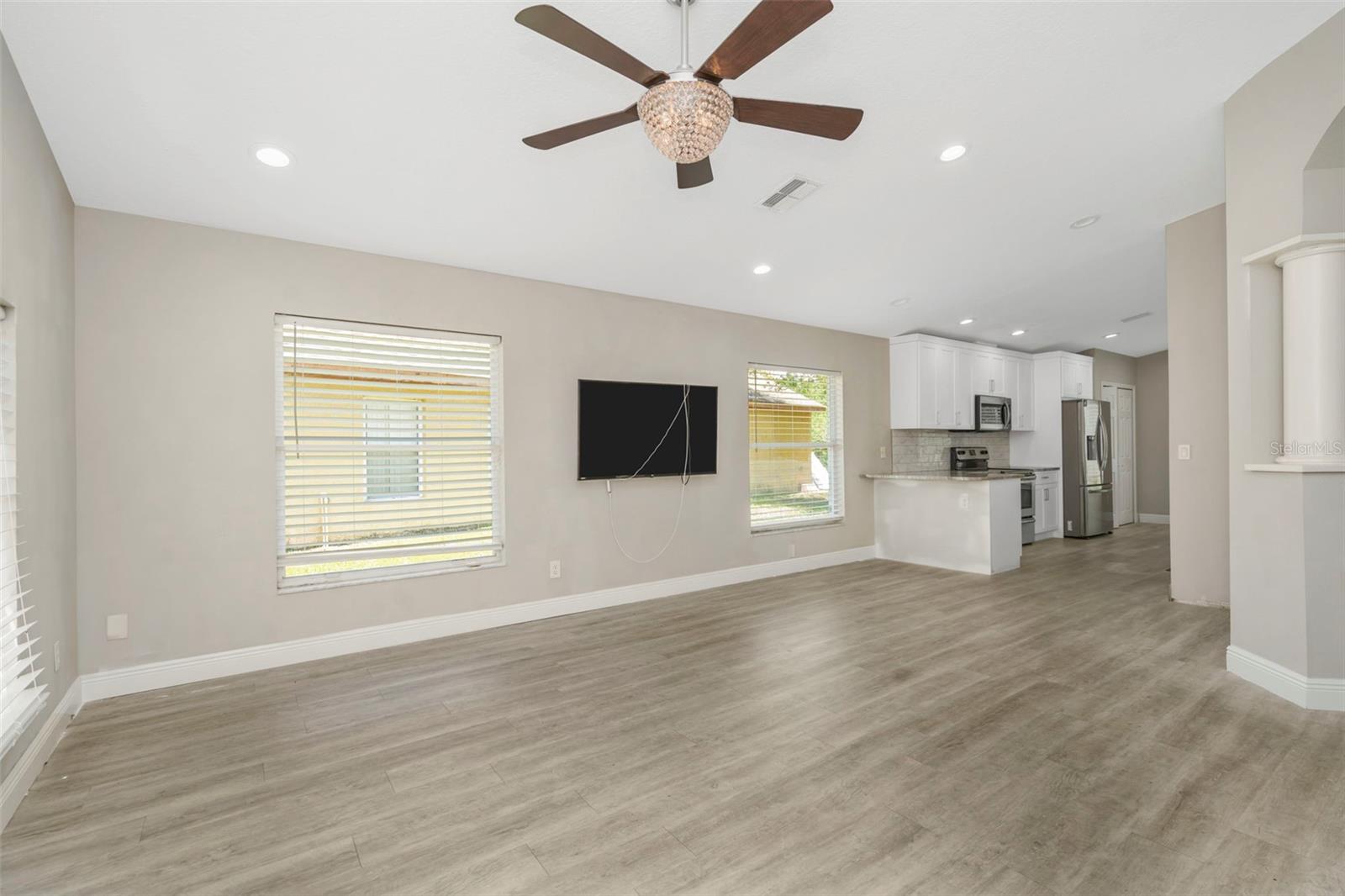 Main Living room - flows seamlessly into the kitchen