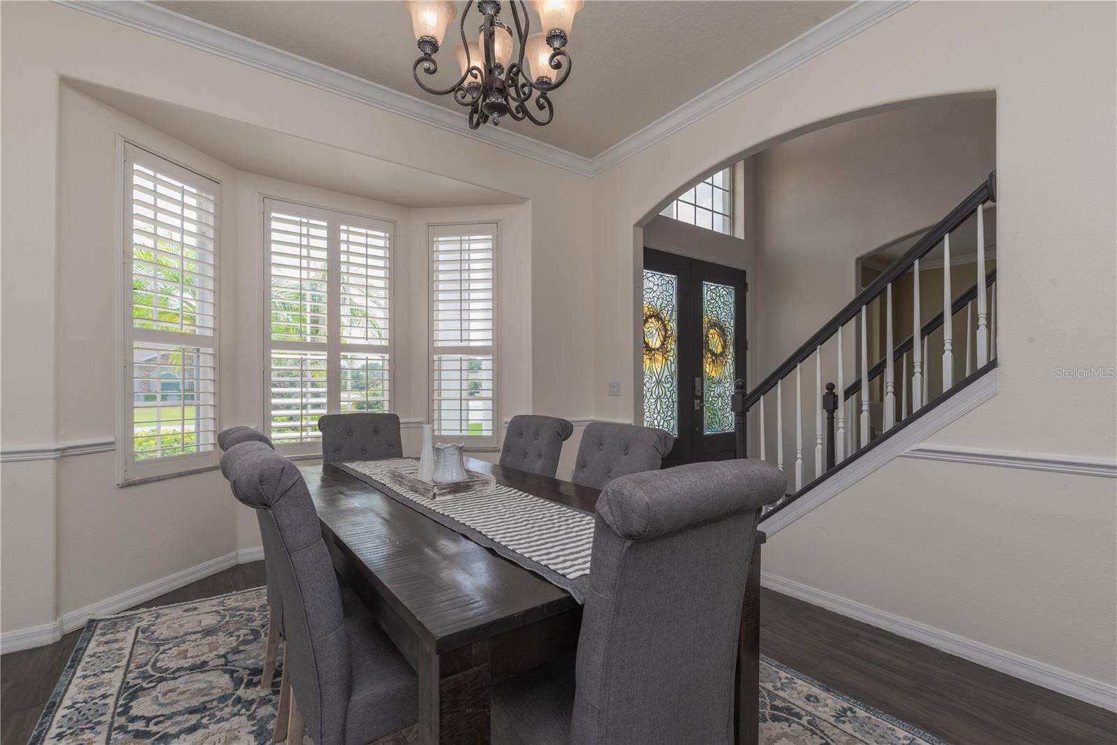 Formal dining room.