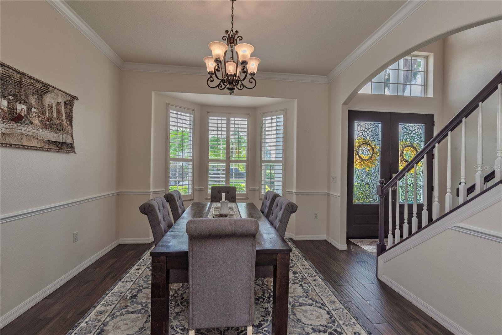 Formal dining room.