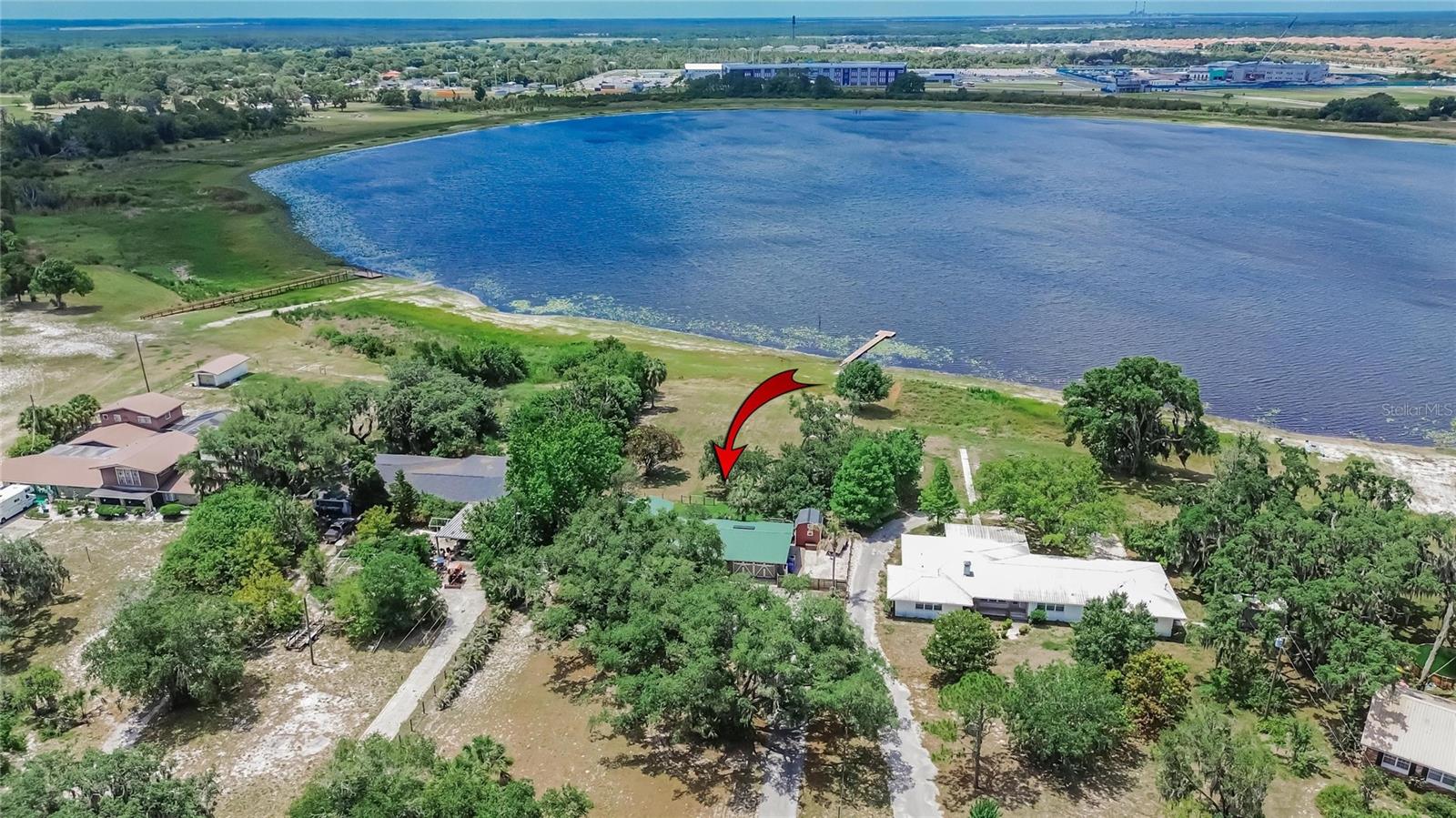 Aerial view of property