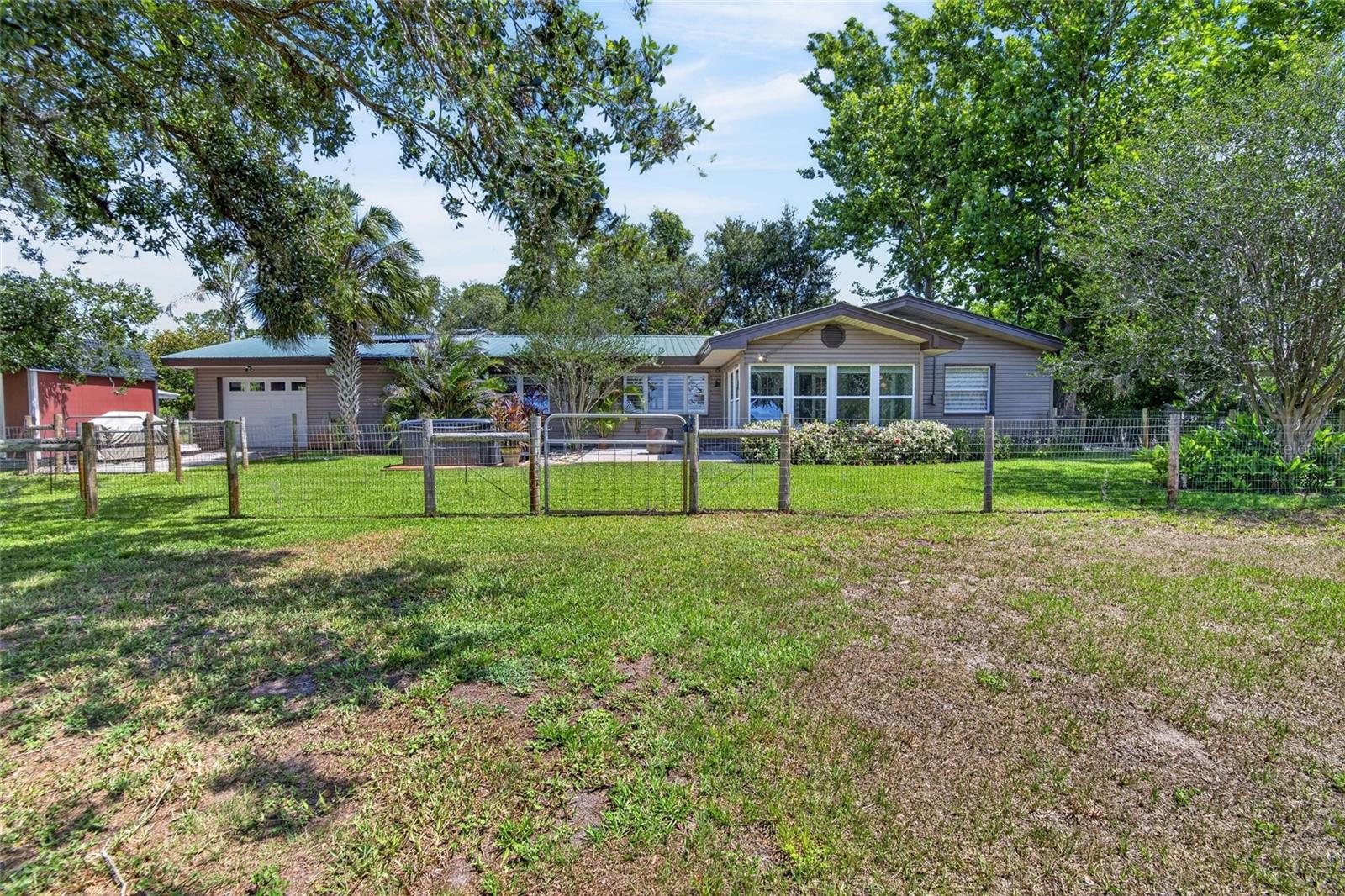 Rear of property