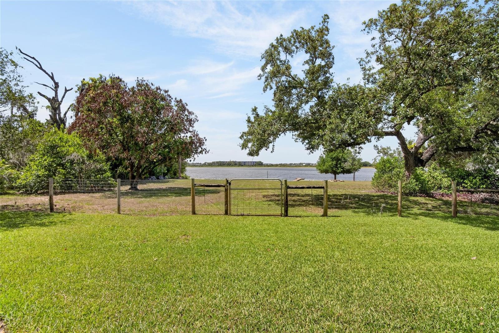Rear of property