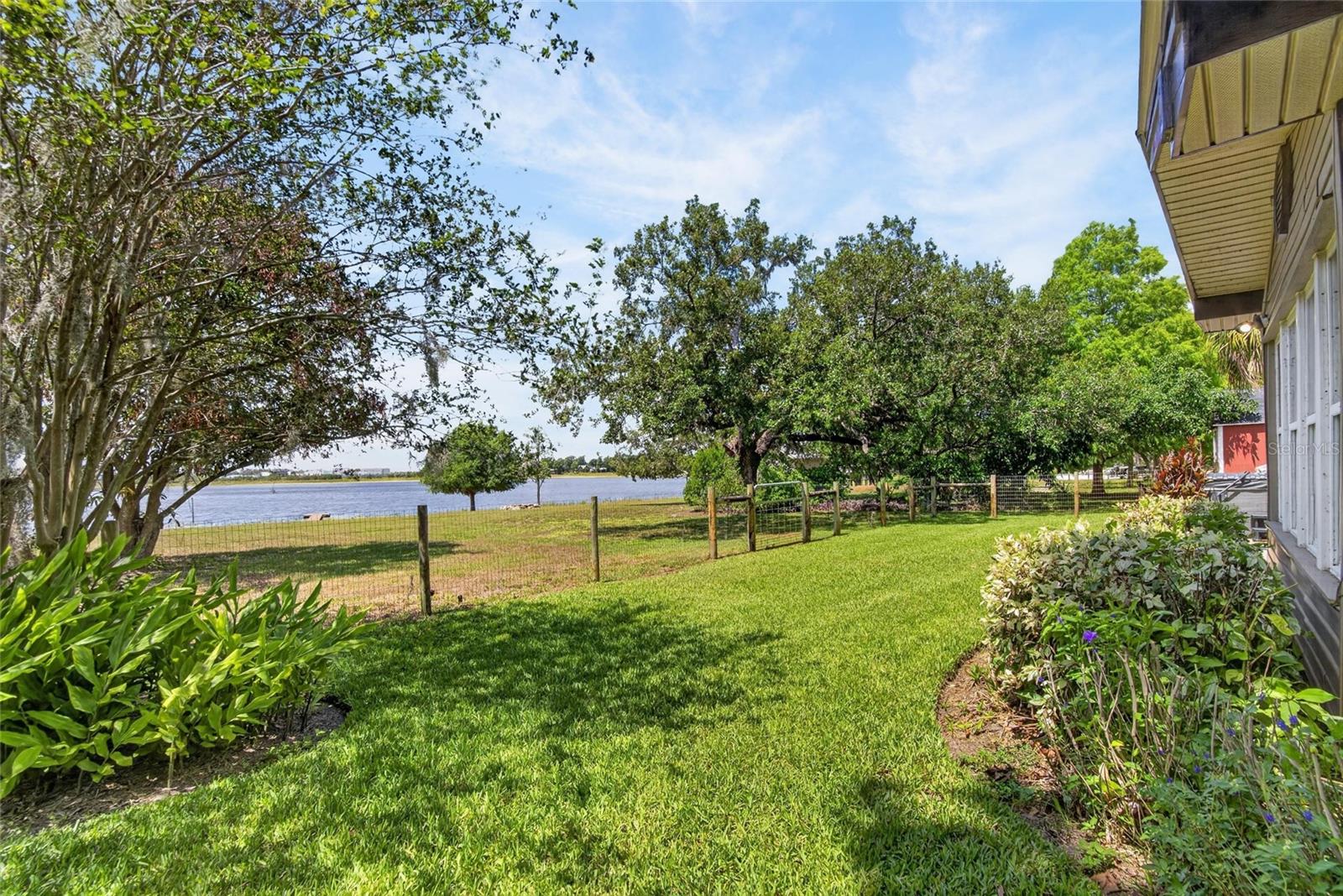 Rear of property