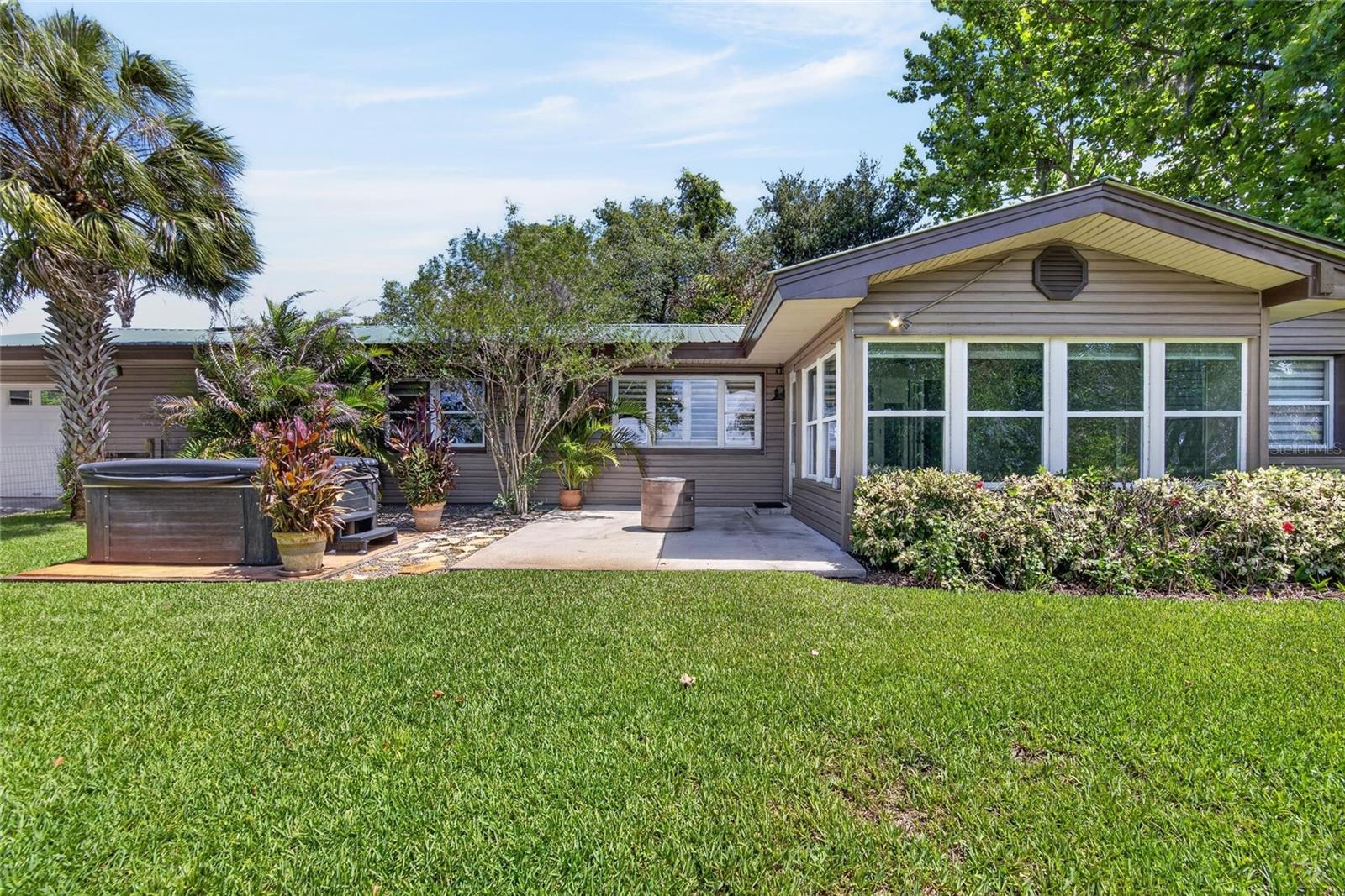 Rear of property