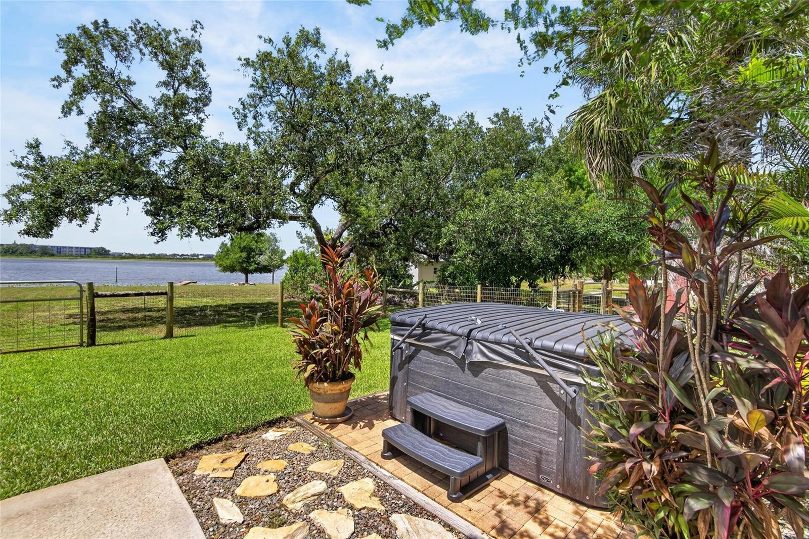 Rear of property