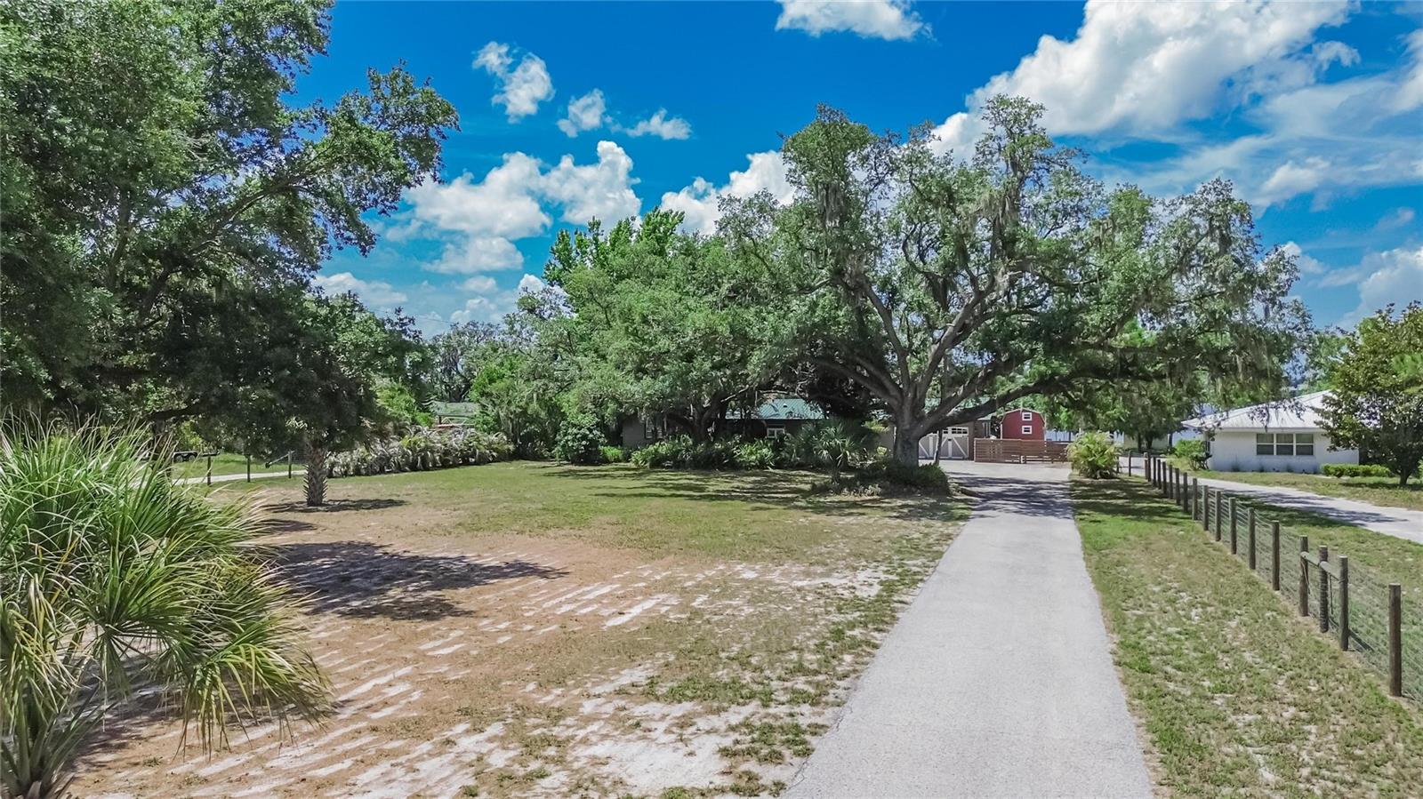 Driveway to property