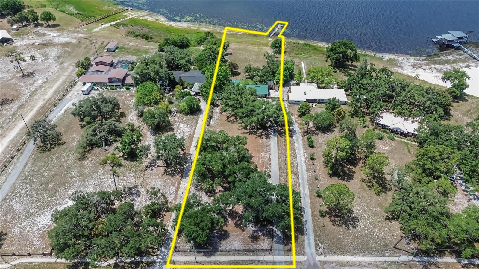 Aerial view of property