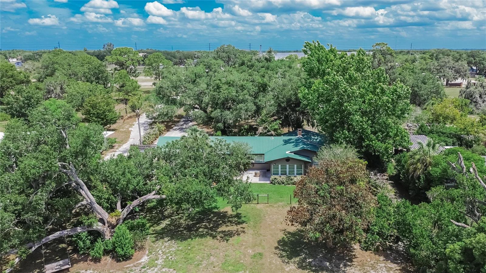 Aerial rear of property