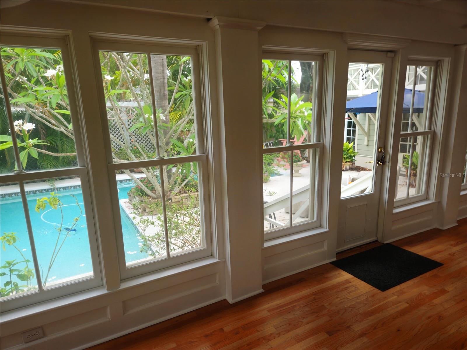 View of Pool from Loggia