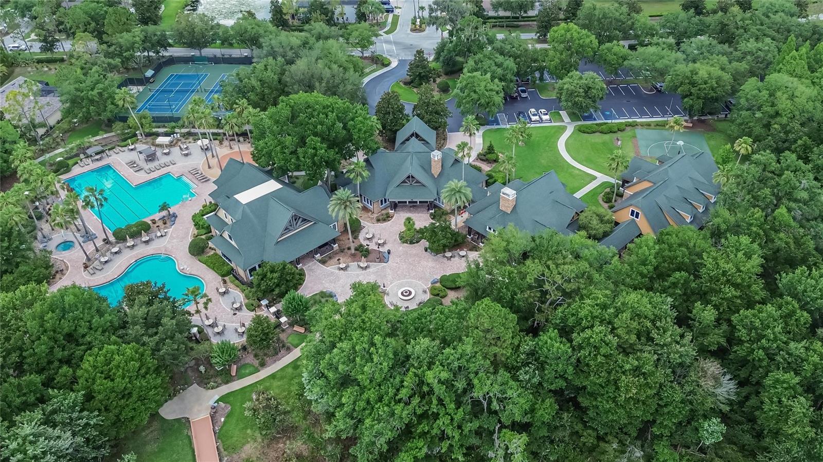 Heated pools, Gym, Tennis, Basketball, Playground, Fire Pit, Business Center, Nature Center....
