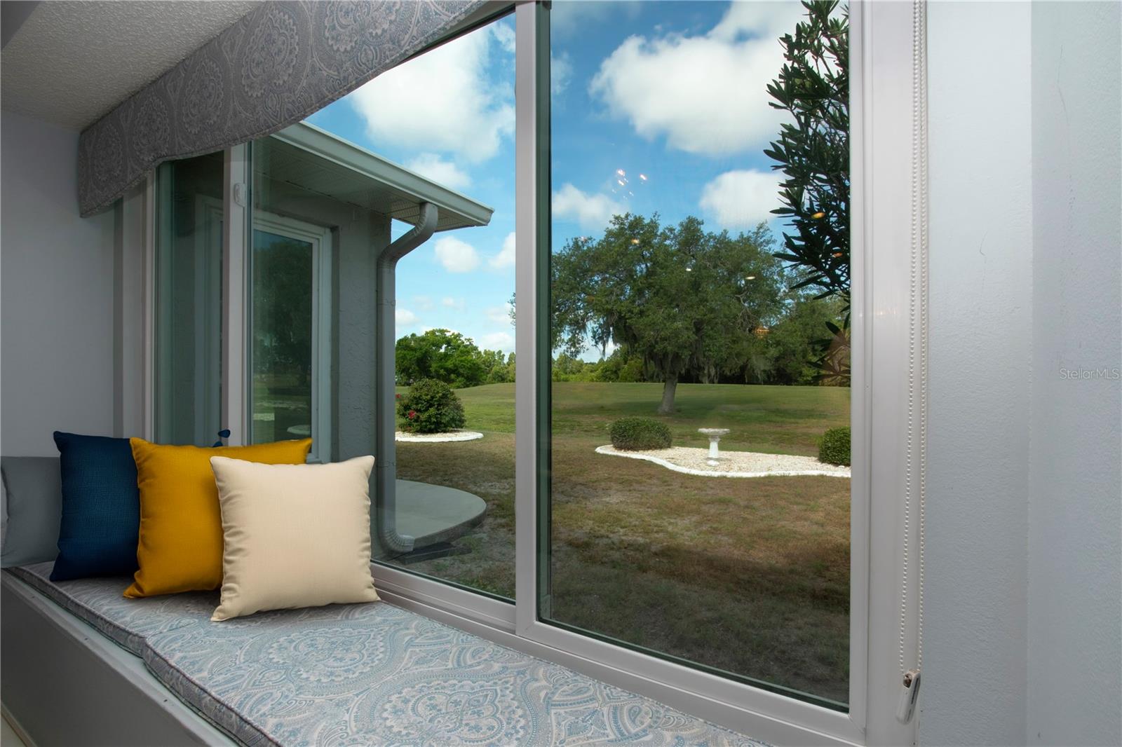 Staged Window Seat in Breakfast Room