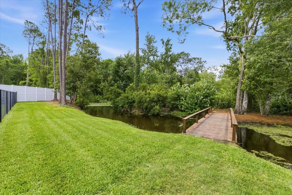 bridge leading to trails