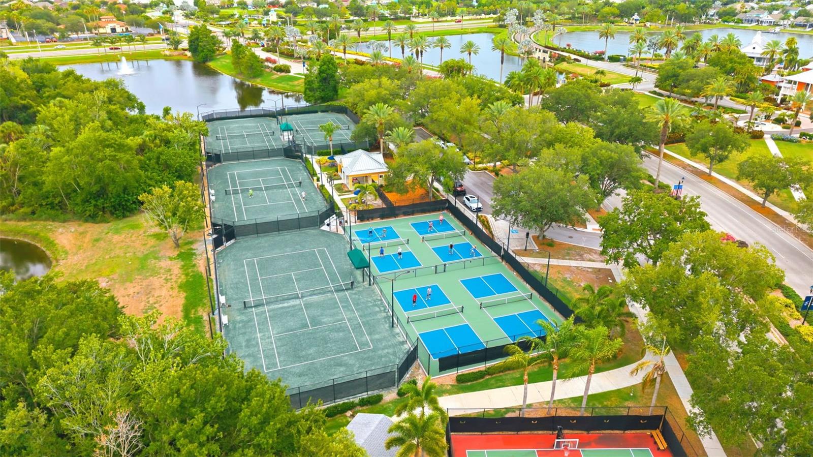 Tennis and pickleball courts