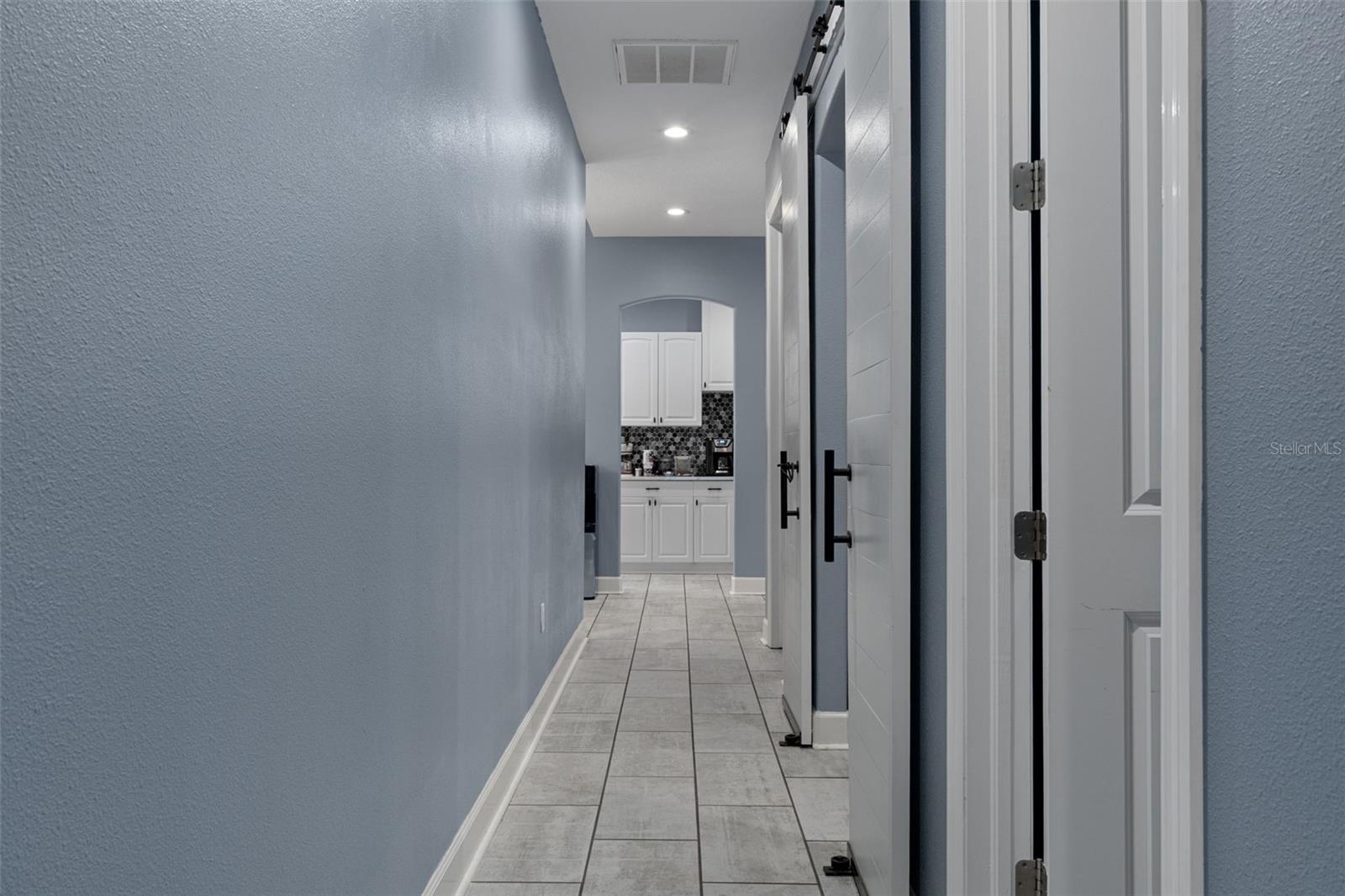 Guest wing hallway