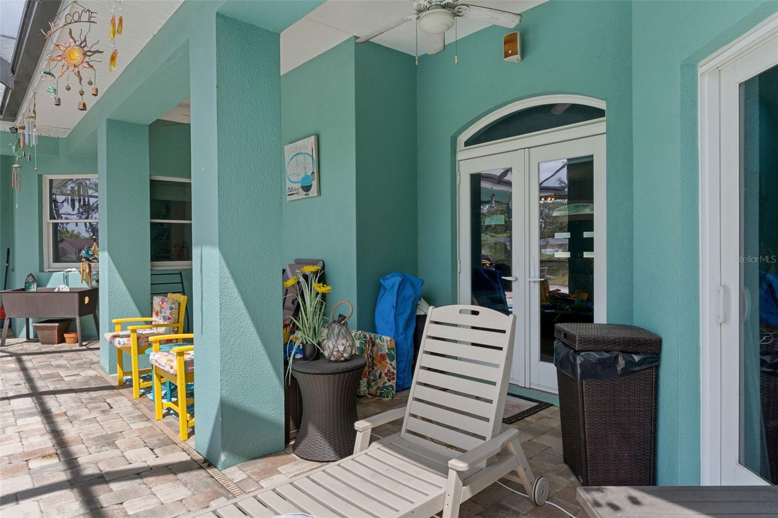Primary bedroom pool doors