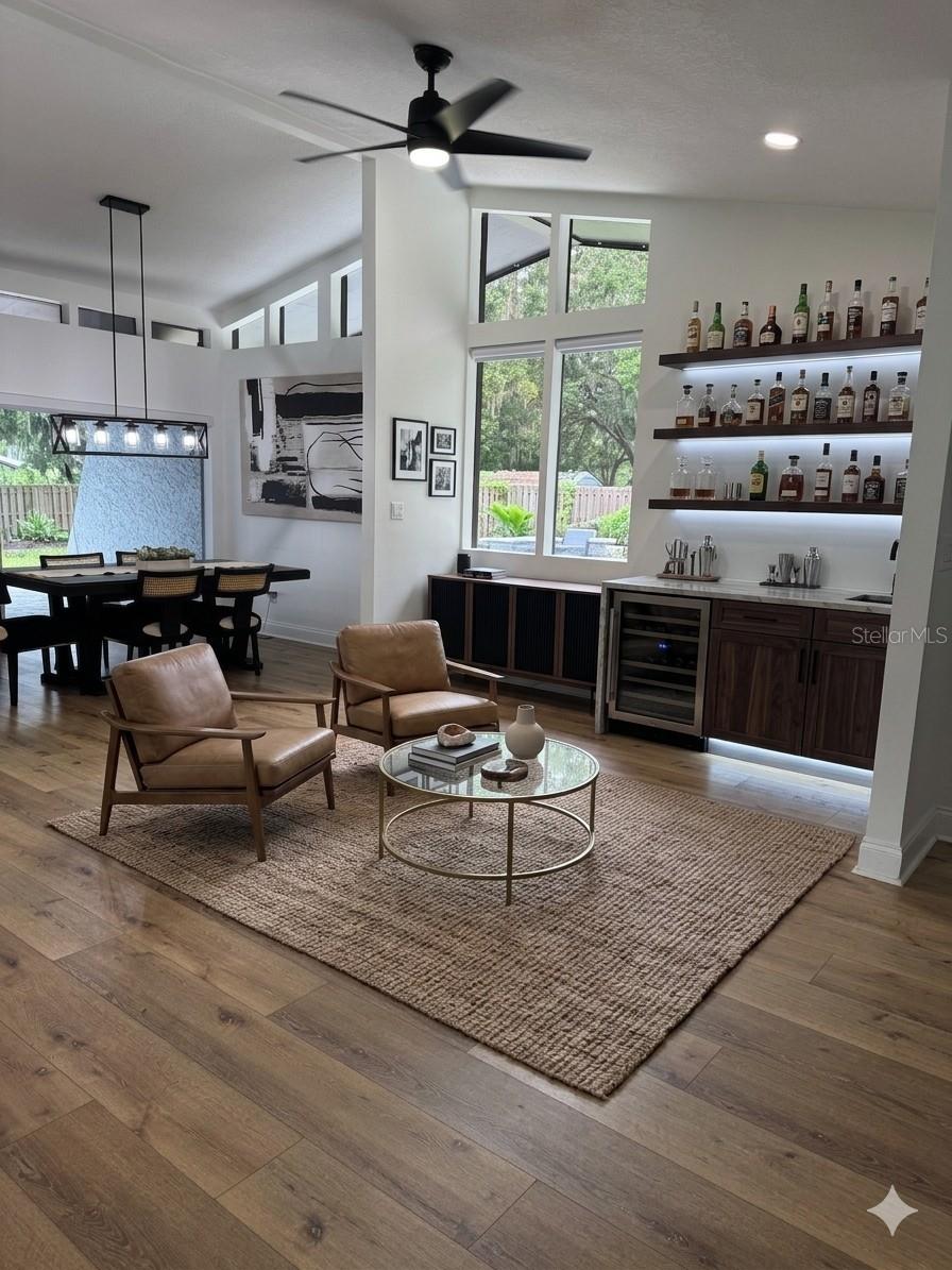 LIVING ROOM VIRTUAL BAR/SITTING AREA OPTION 1