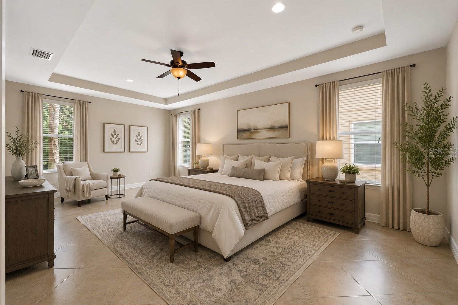 1st Floor Primary Suite - Virtually Staged