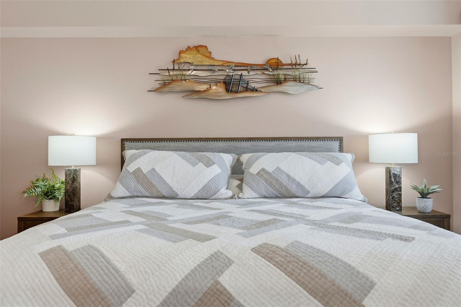 Plenty of room for King and Cali King sized beds