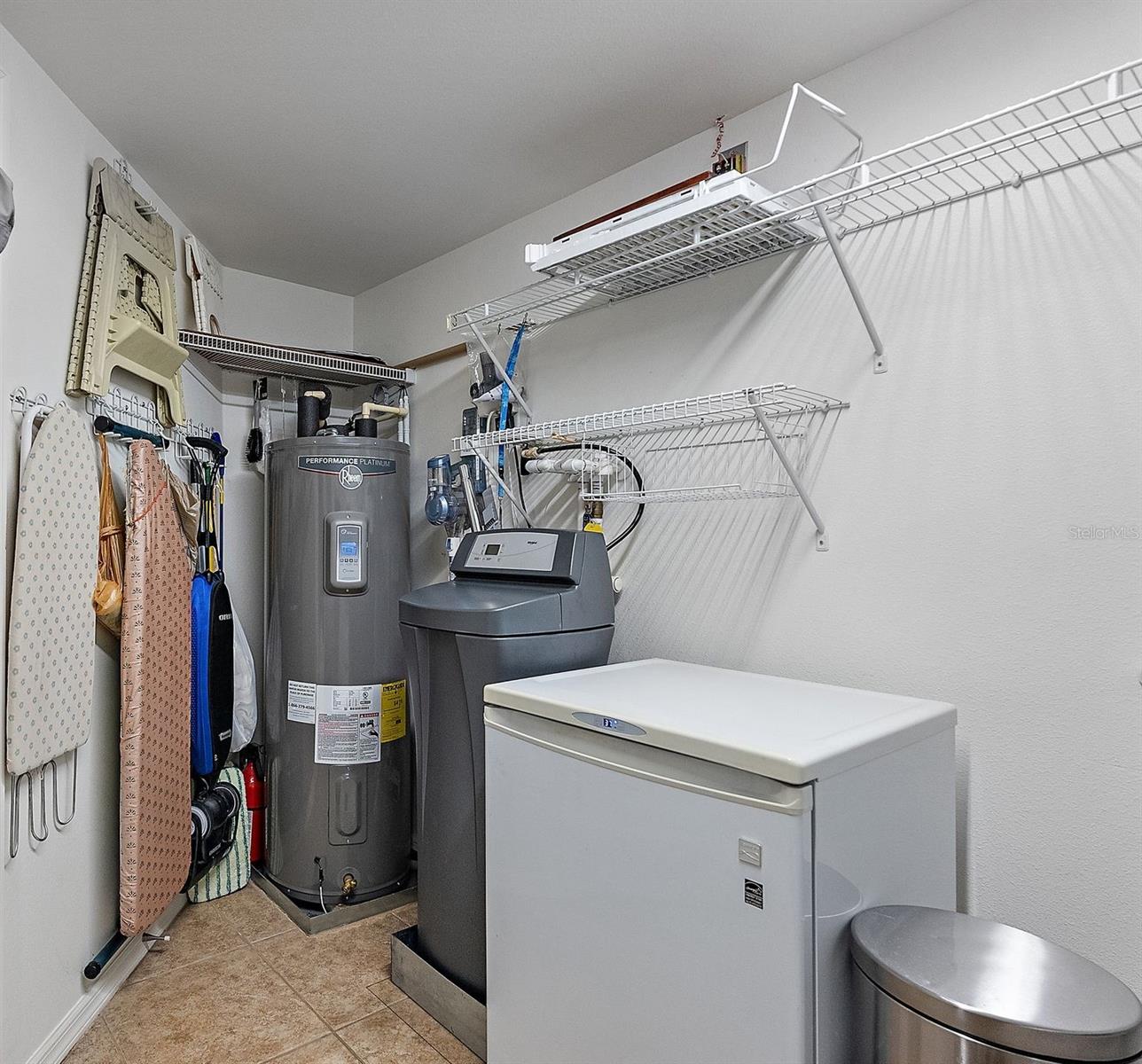 Room for Water Filtration, Deep Freezer & More