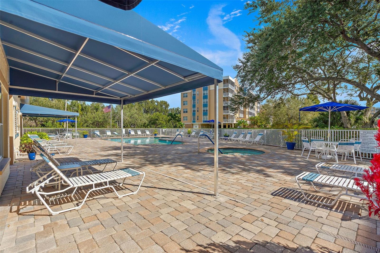 Pool Deck - Covered seating