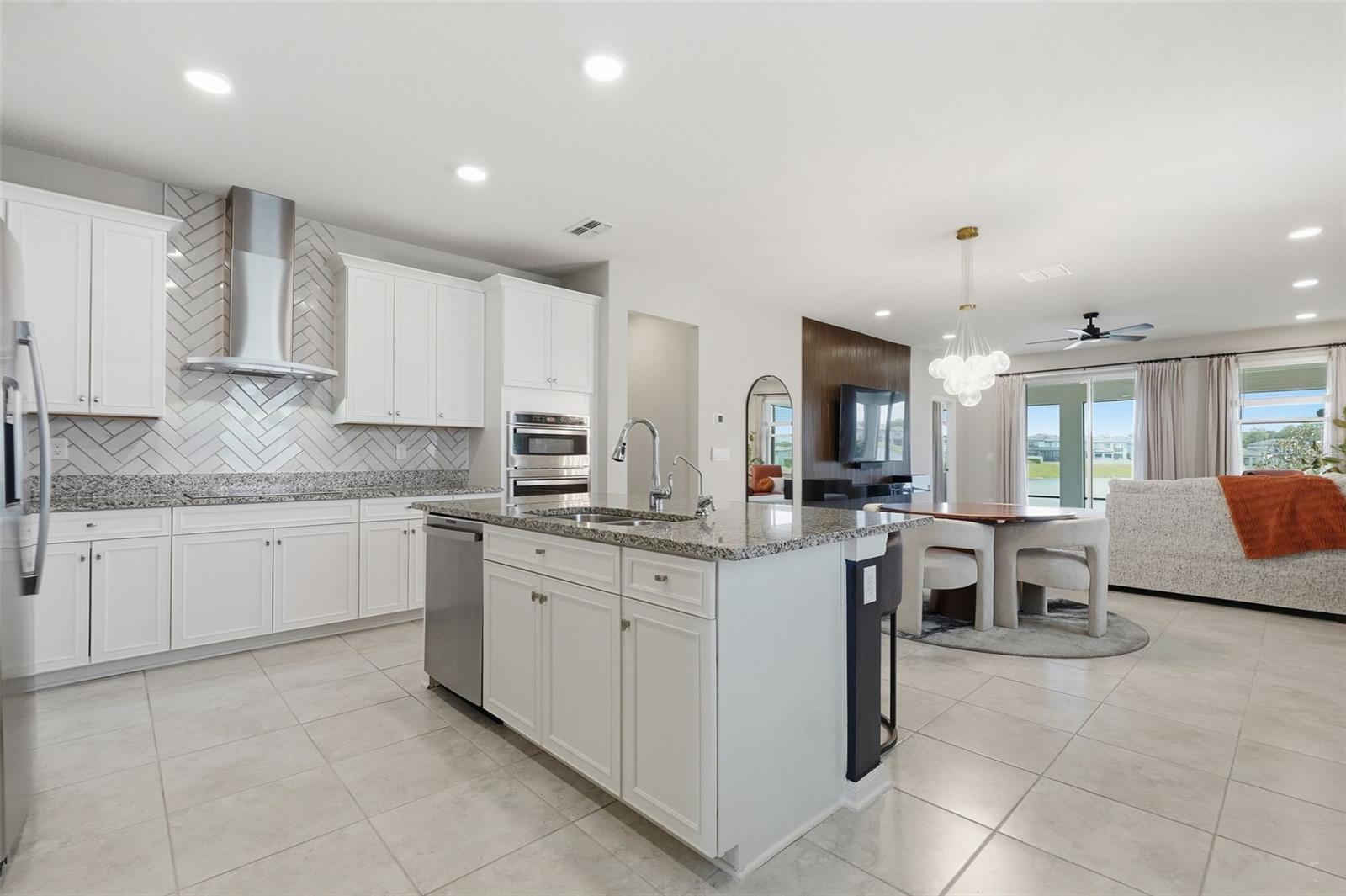 Kitchen / dining room /living room combo