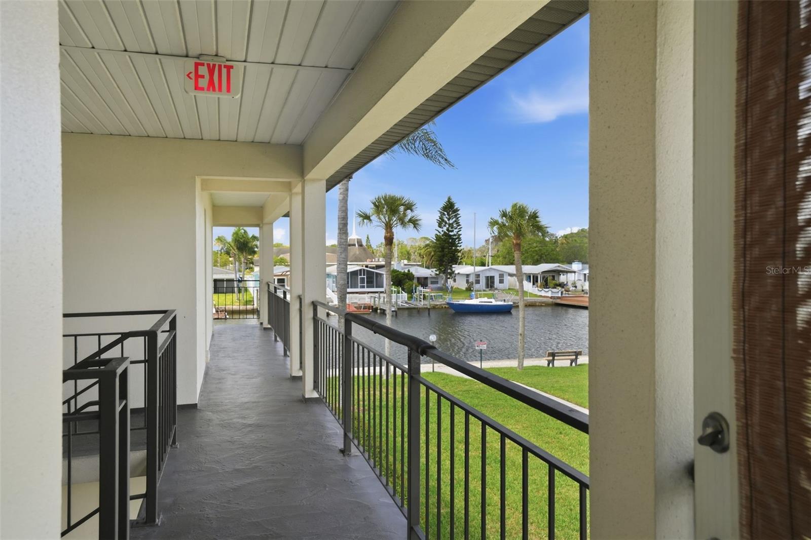 View from side door