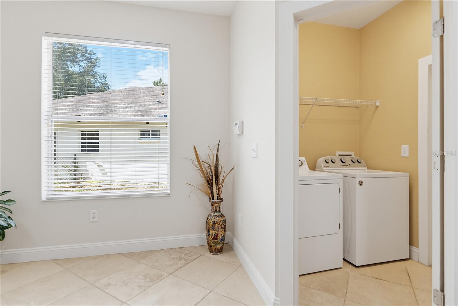 Breakfast area next to Laundry room