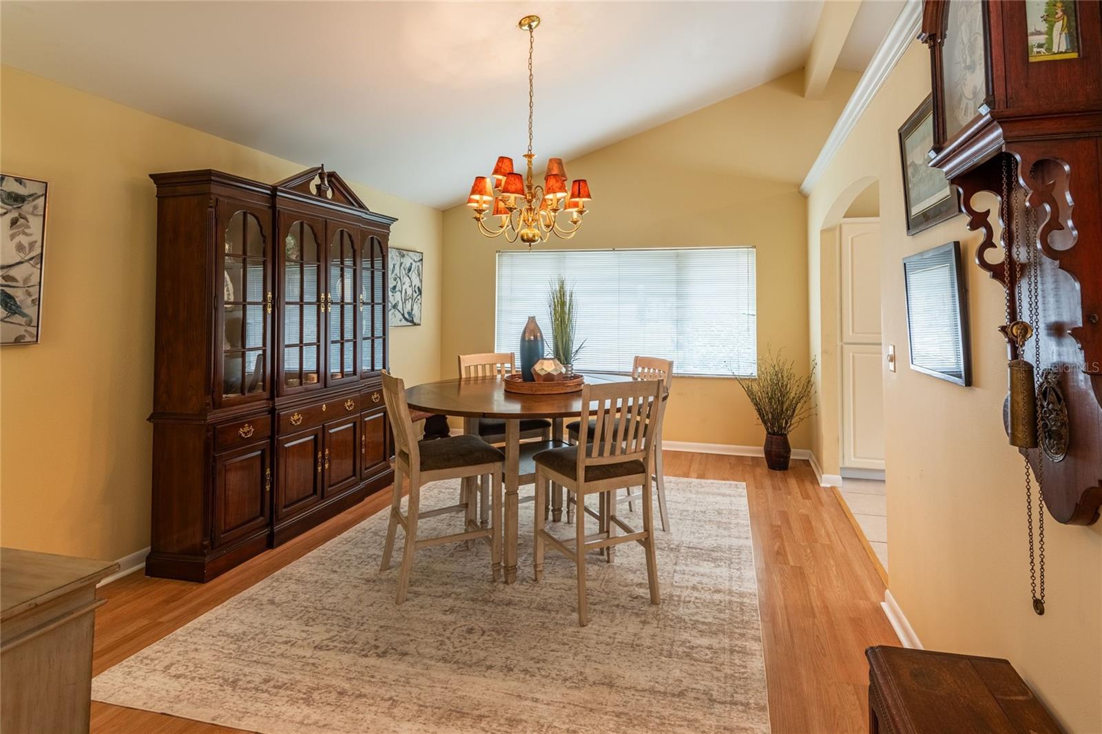 Spacious formal dining room.