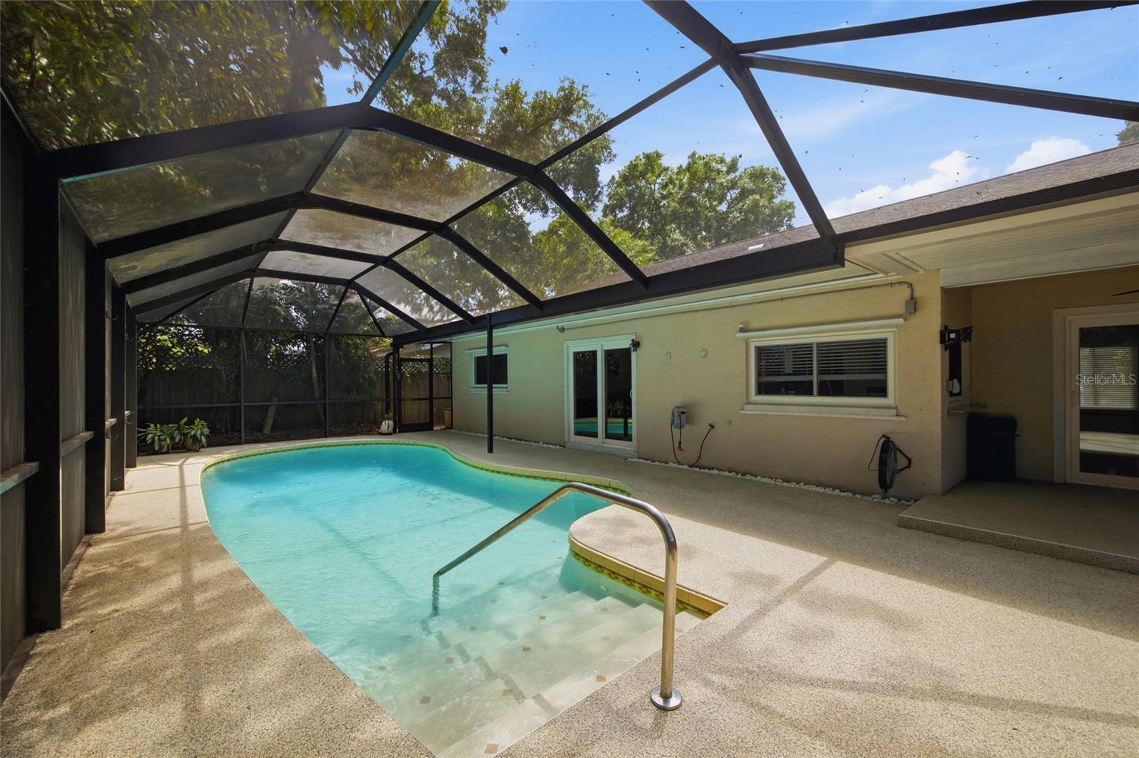 Screened in Pool Area