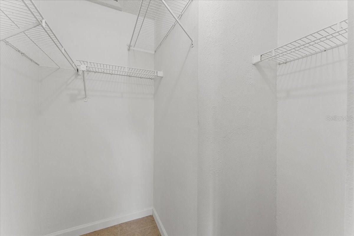 Primary walk in closet