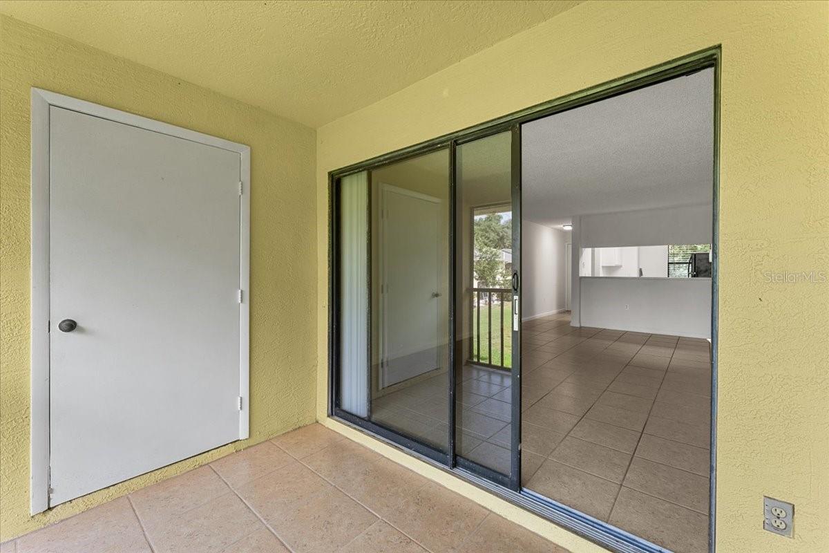 Extra storage on balcony