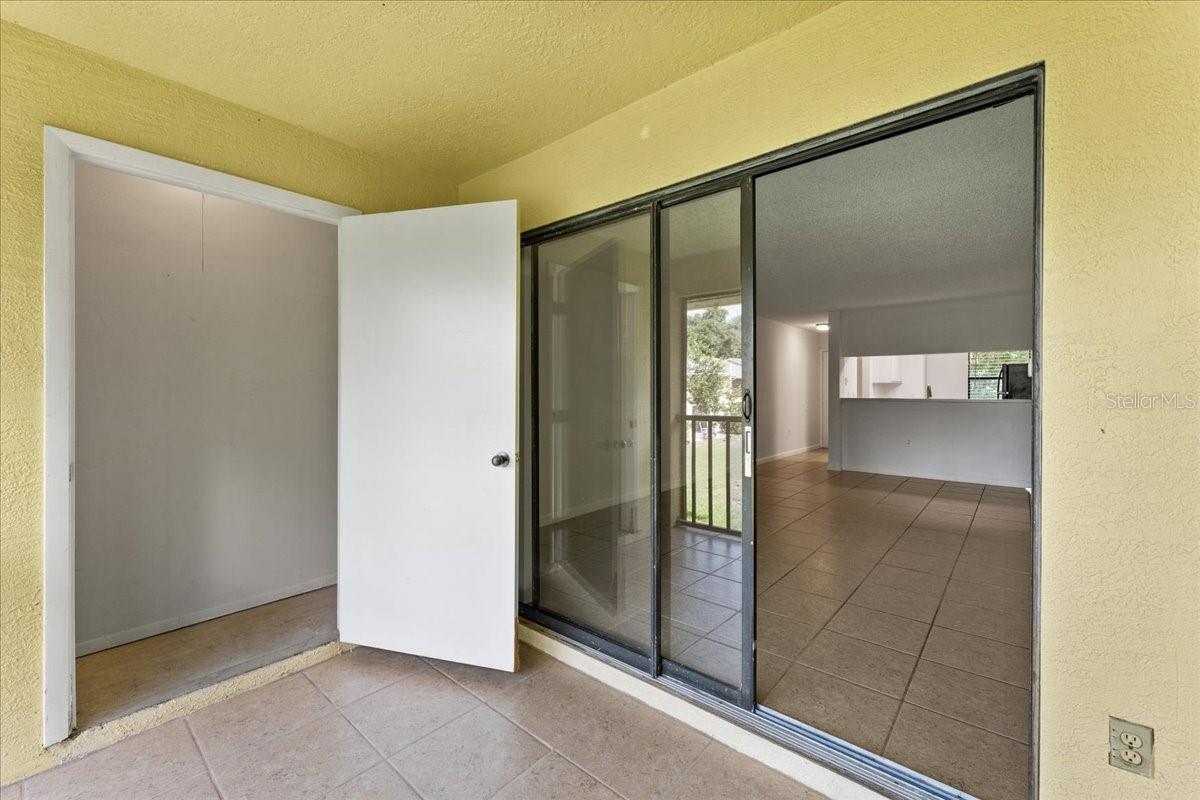 Extra storage on balcony