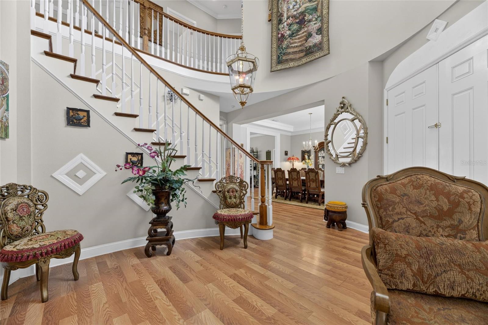 Stairs / Dining Room view