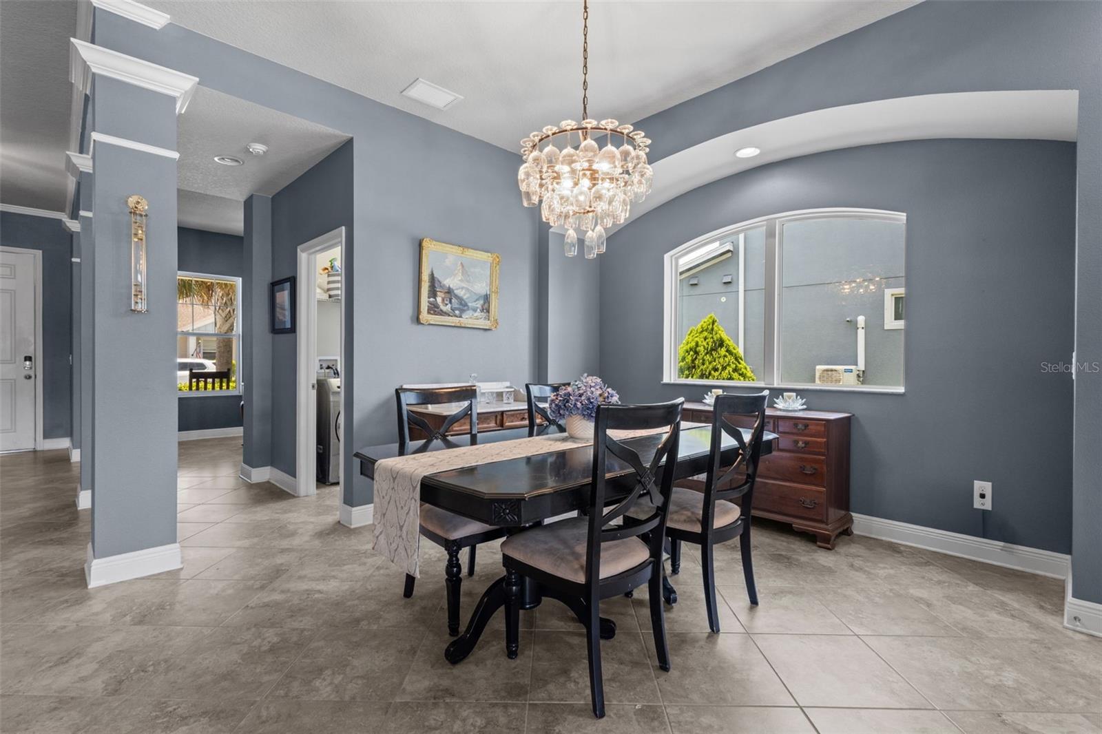 Open dining space designed for easy everyday living and entertaining