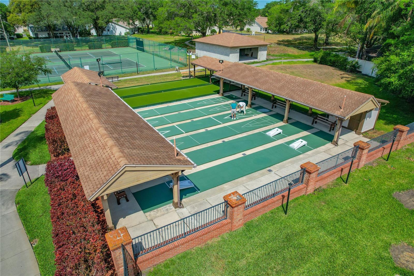 Shuffle, Cornhole and Bocce Ball Courts