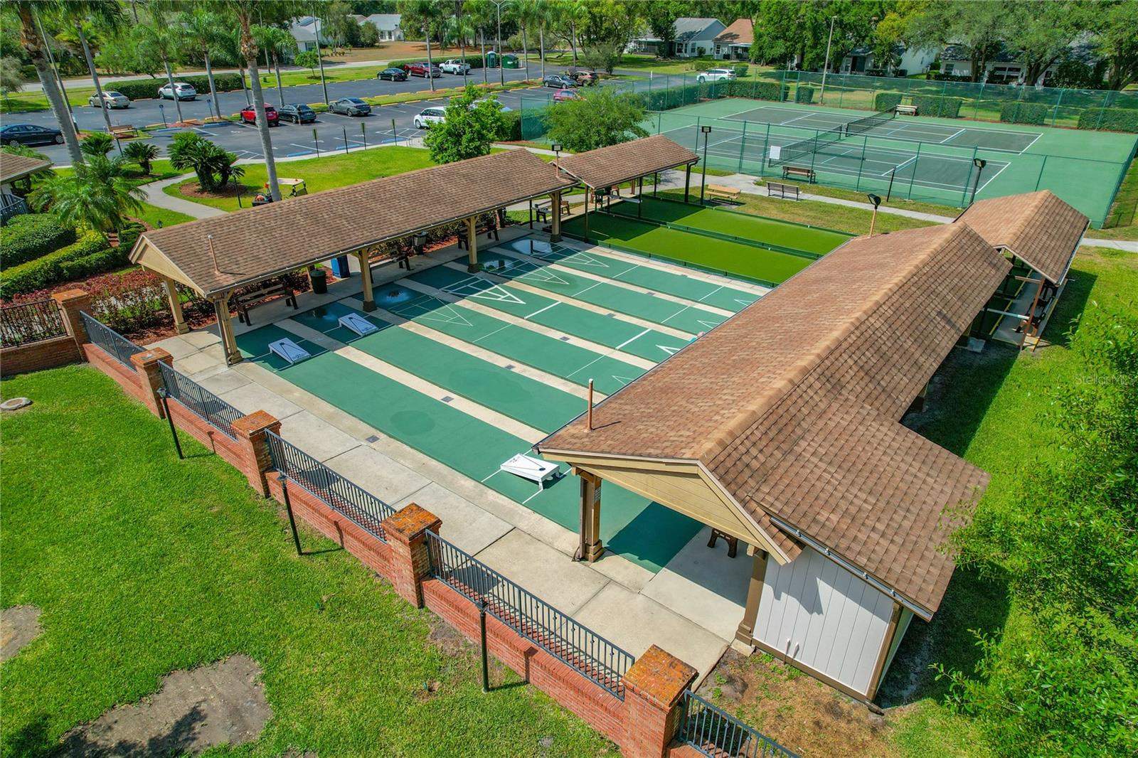 Shuffle, Cornhole and Bocce Ball Courts