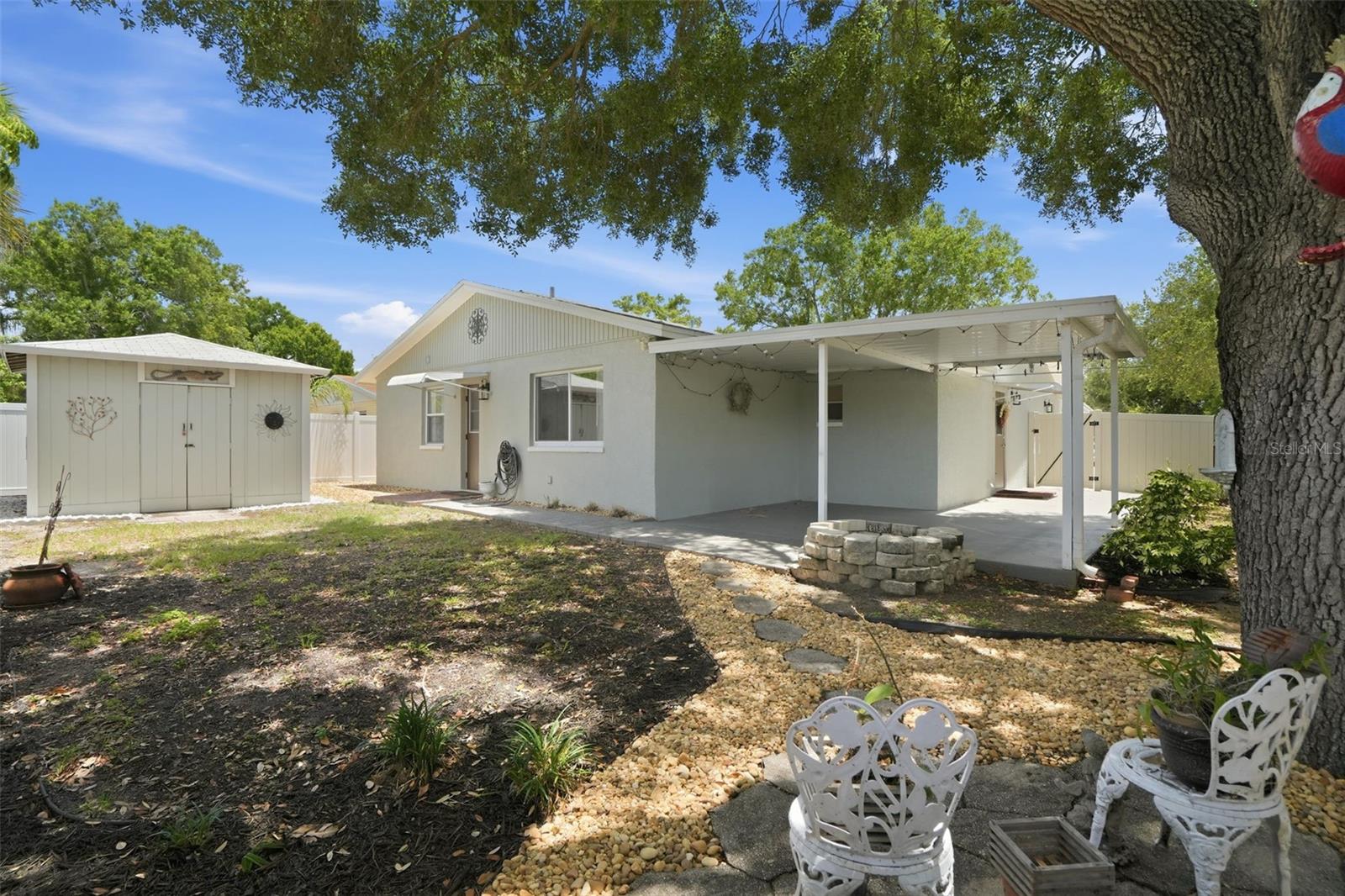 Large yard