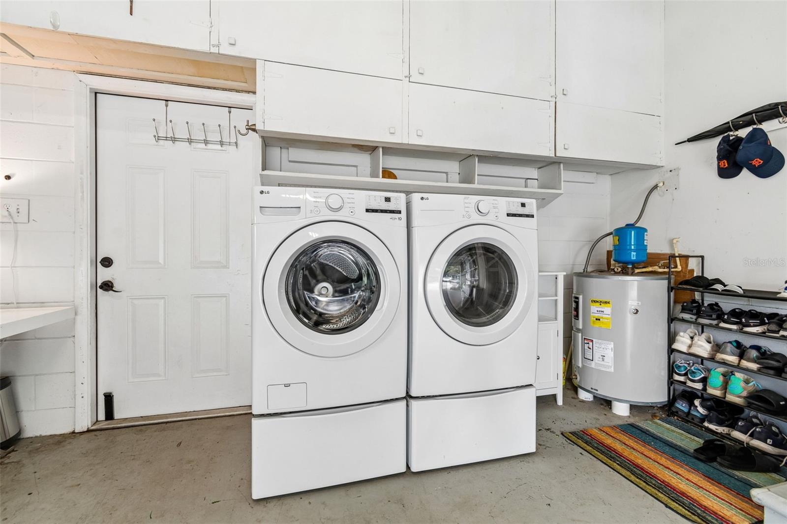 Laundry in garage