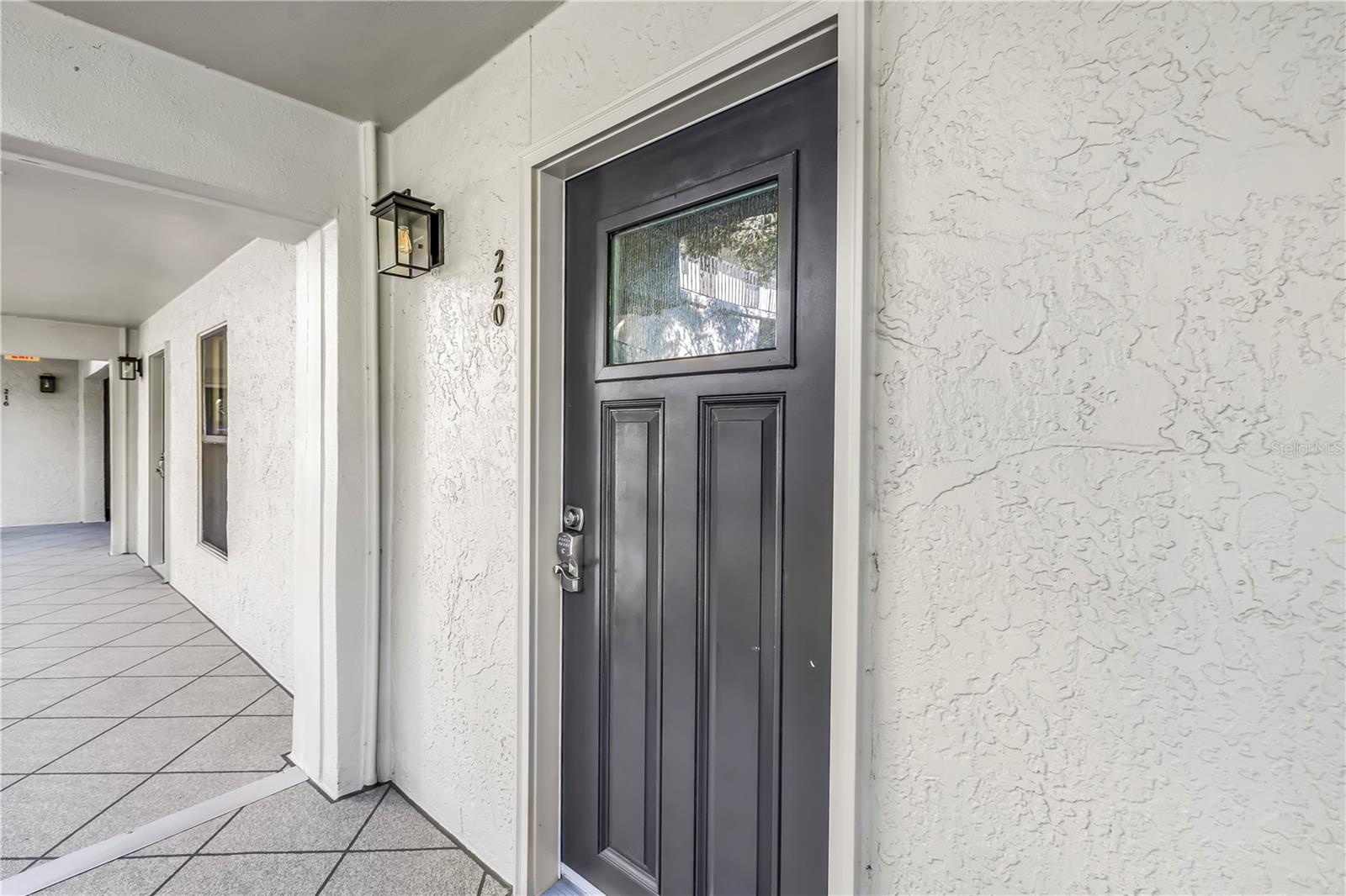 Front door.