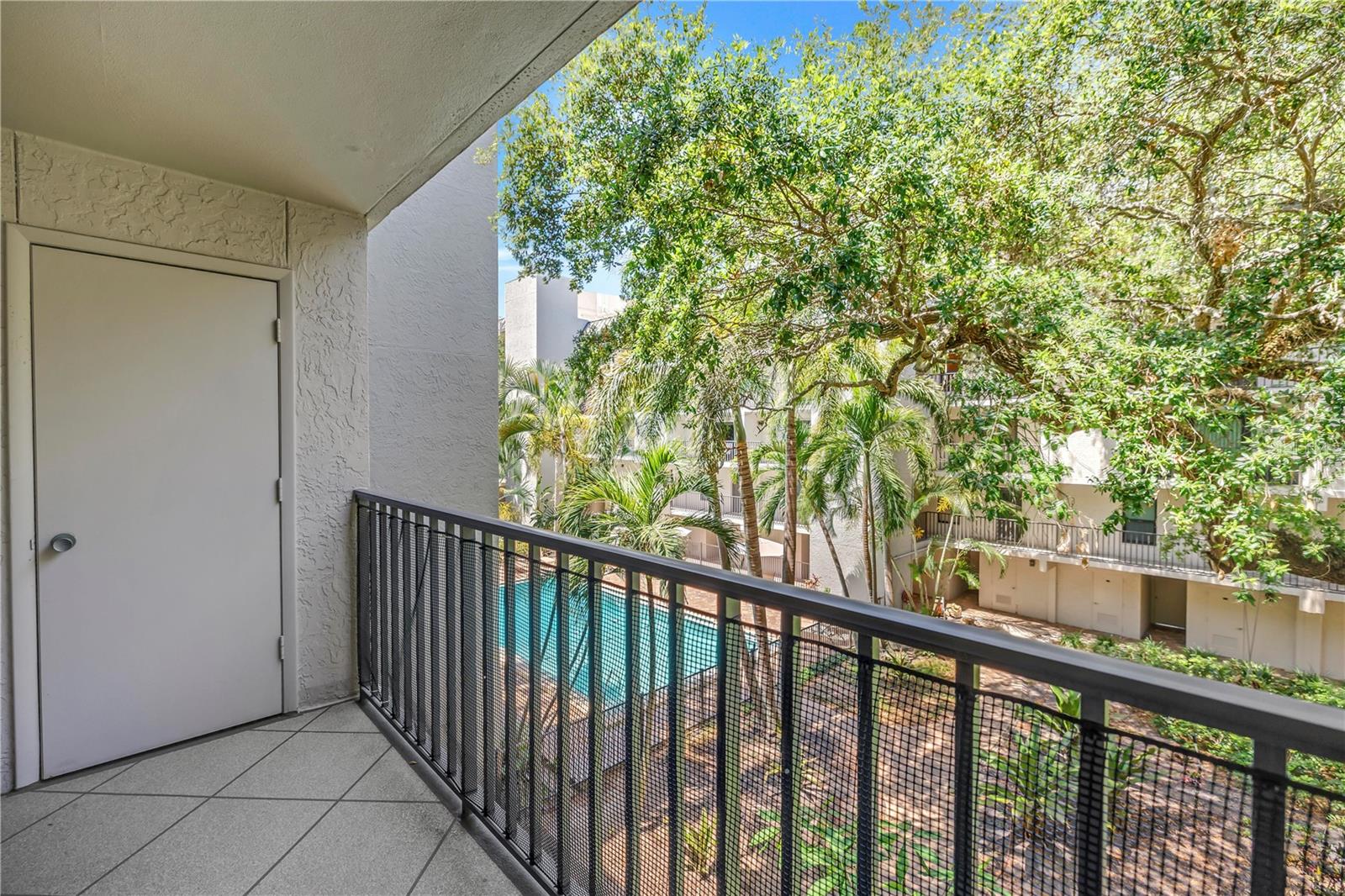 Scenic balcony views.