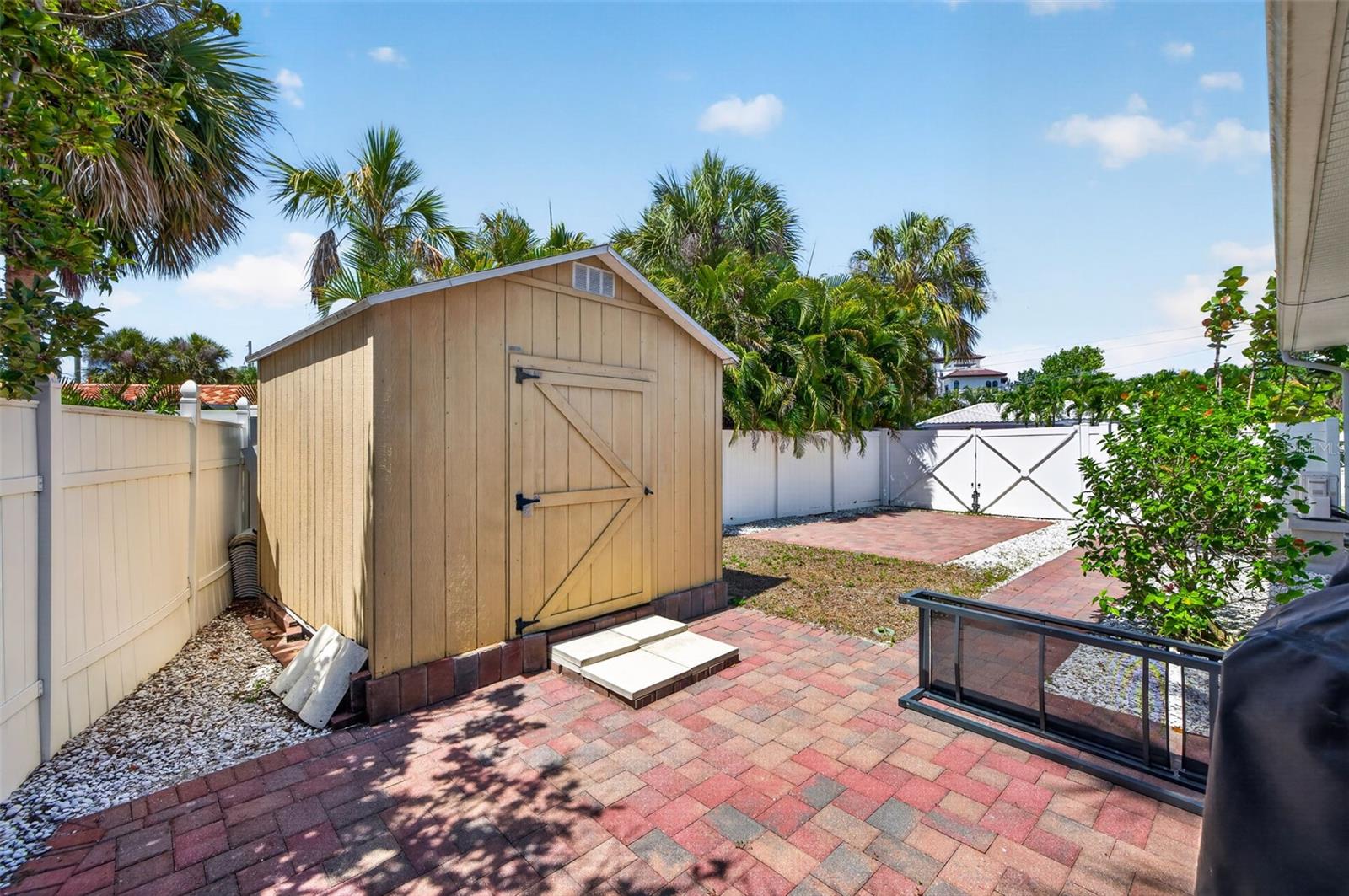 Storage shed for bikes and water sports supplies!