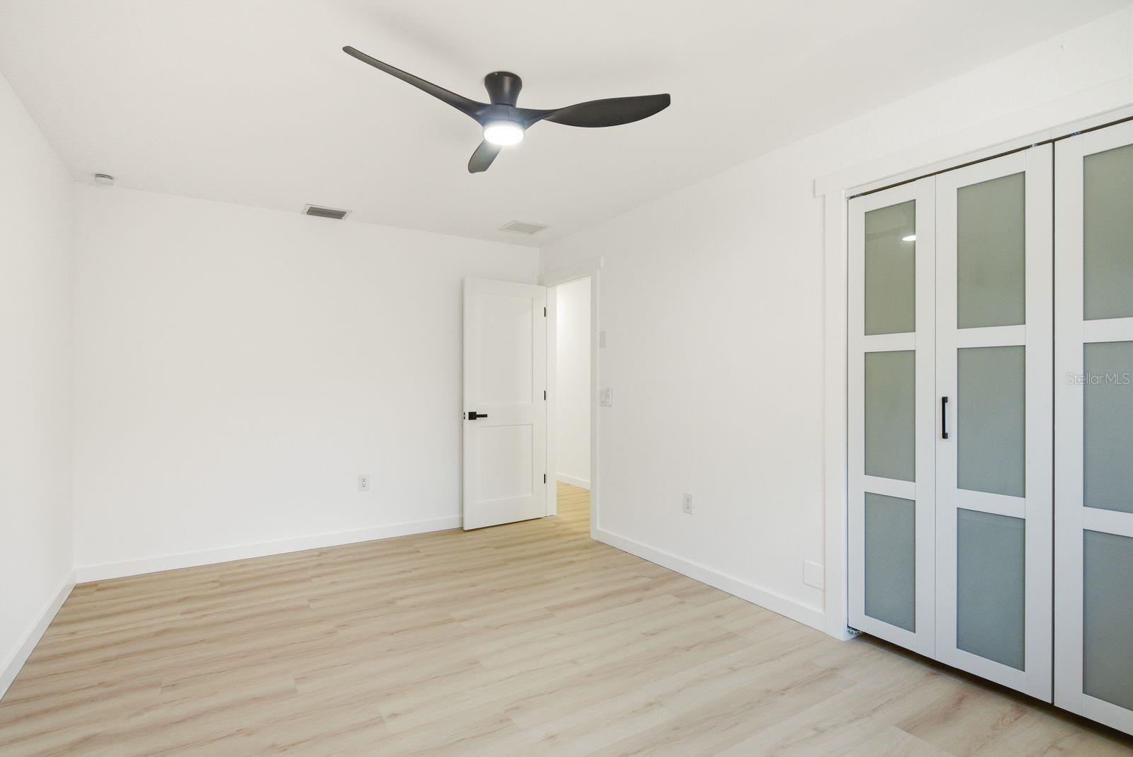 Bedroom #2. Double closet