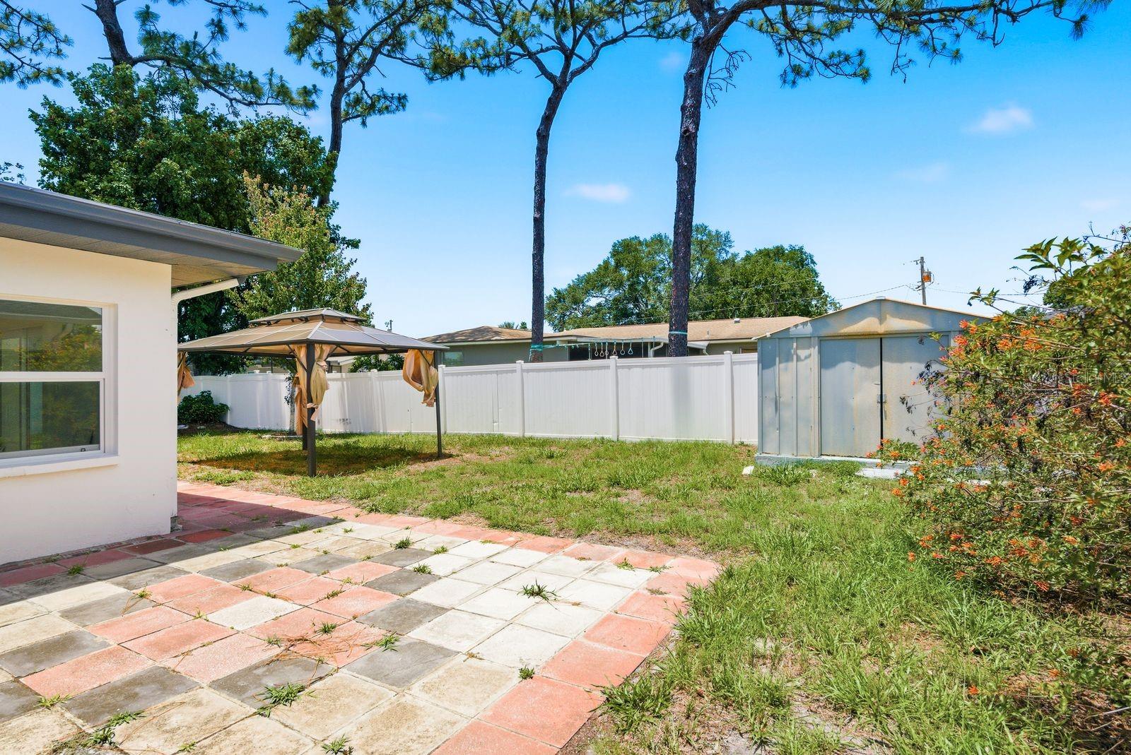 The home comes with gazebo.